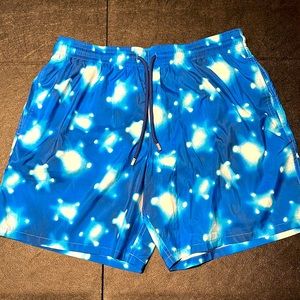 NEW: Never worn, Vilebrequin Swim Short Blurred Turtles. XXL
